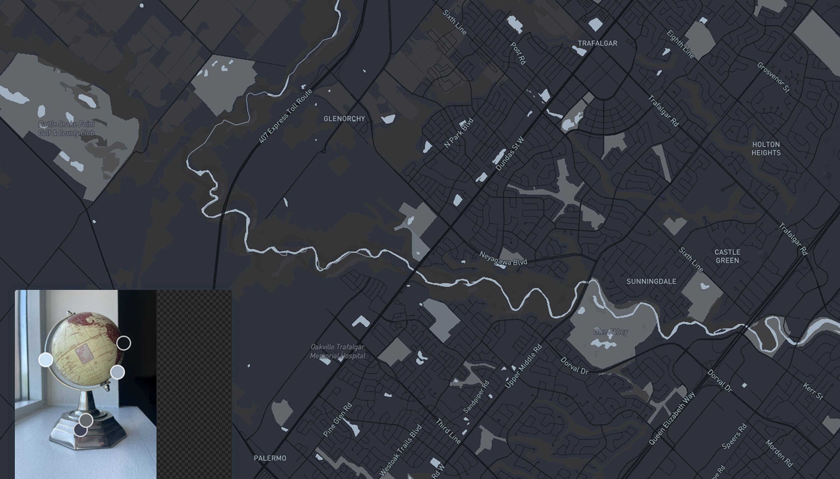 Using images/objects from last project (Globe)